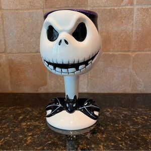Disney Store Jack Skellington Nightmare Before Christmas  Goblet 3D 2 Sided 7”